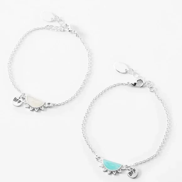 Icing Best Friends Split Sun Chain Bracelets