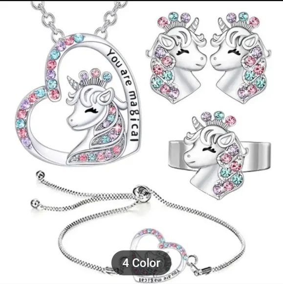 Magical Unicorn 🦄 4pc Jewelry Set NWT