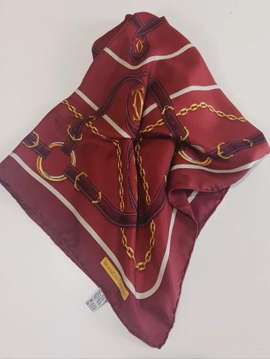 Vintage Cartier Silk Scarf