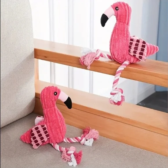 Pink Flamingo Toy for Pets