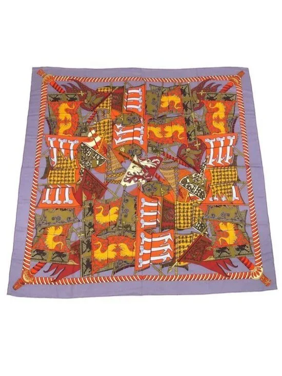 Hermes Carre Geant Cashmere Silk Scarf