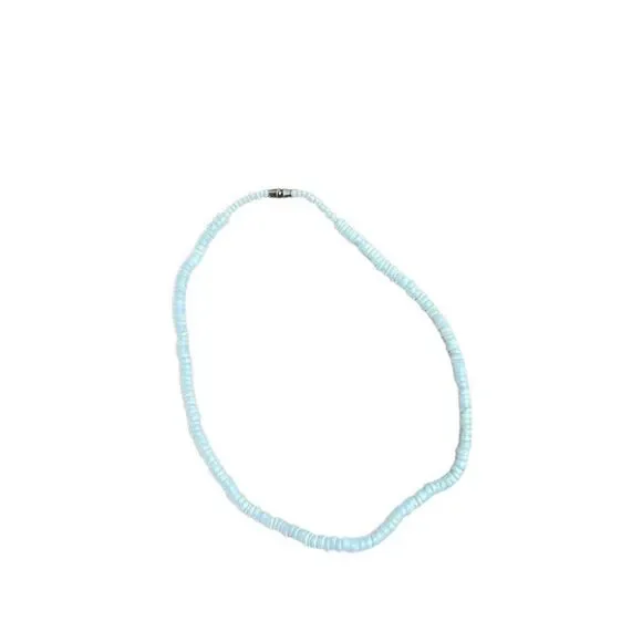 Y2K Vintage Puka Shell Necklace White Unisex 18”