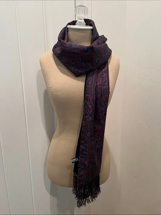 Saldarini Silk Fringe Scarf