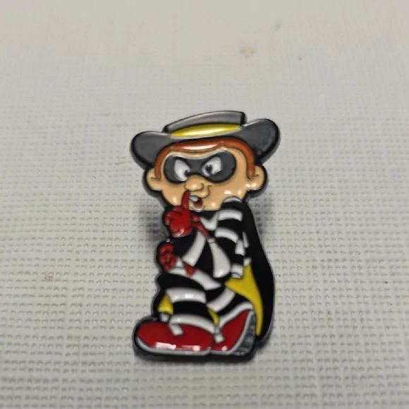 Striped Bandit Enamel Pin