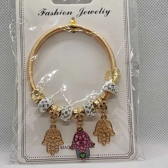Brand New   Three Hamsa  Bracelet