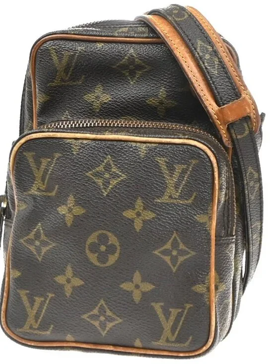 LOUIS VUITTON Mini Amazon Shoulder Bag Monogram Leather Brown M45238 32KC782
