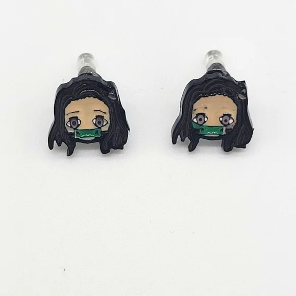 New Japanese Demon Slayer Stud Earrings 1 pair