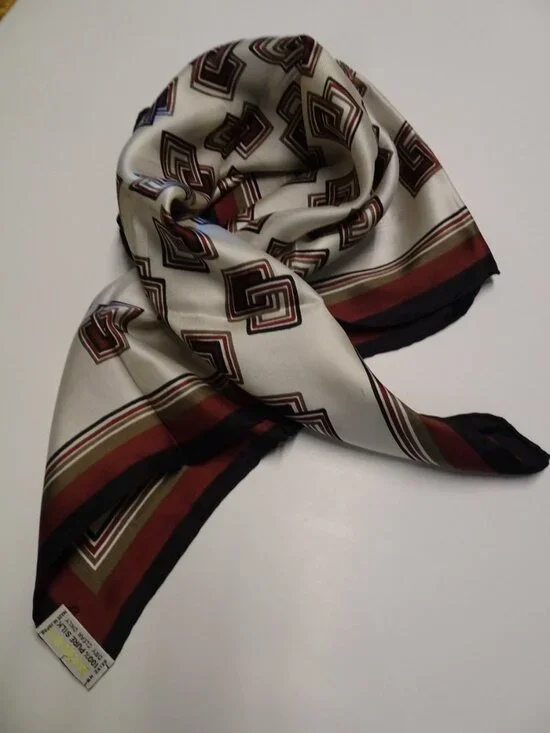 Vintage ECHO 100% Silk Square Scarf