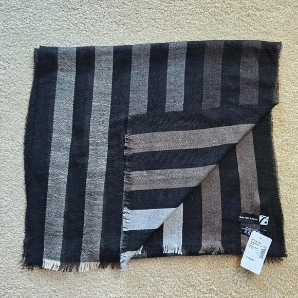 NWT Saks Silk Wool Cashmere Linen Scarf