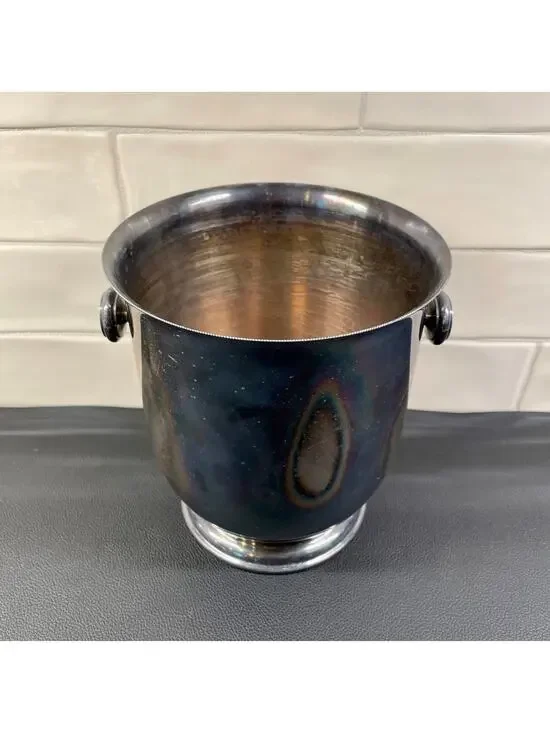 William Adams Italy Silverplate Champagne Bucket Vintage Wine Cooler Ice Bucket