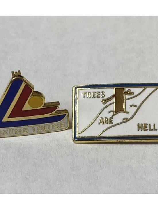 Lake Louise Canada Ski Resort Skiing Louise Pin & Trees Are Hell LOT 2
