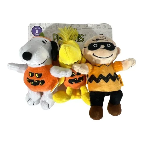 Woodstock Peanuts 3pk Dog Toy Halloween Costumes 8