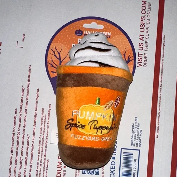 Pumpkin Spice Dog Toy