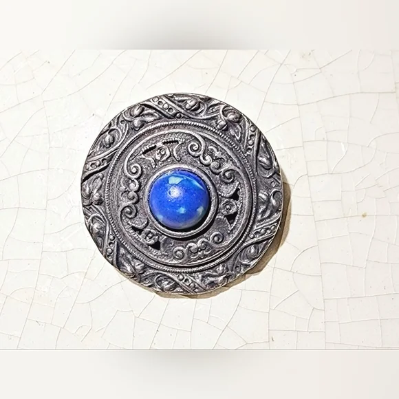 Vintage art Nouveau greek pin cover brooch sigma tau fraternity Gamma 1920s
