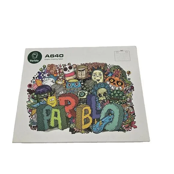 Parblo A640 Graphic Drawing Tablet 6x4‎ Inch 8192 level pressure sensitivity CIB