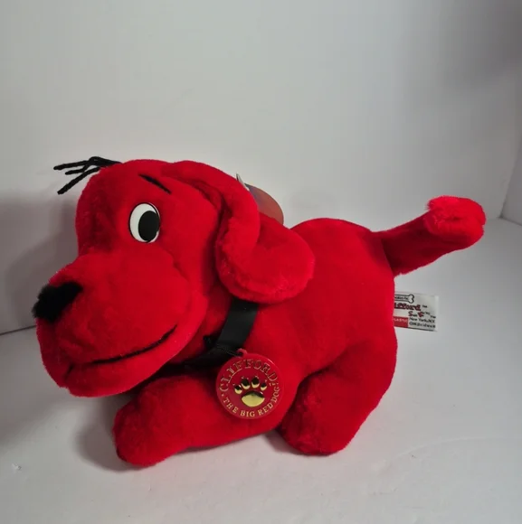 Clifford The Big Red Dog Plush Scholastic Side Kick Toy Vintage 1997 Stuffed