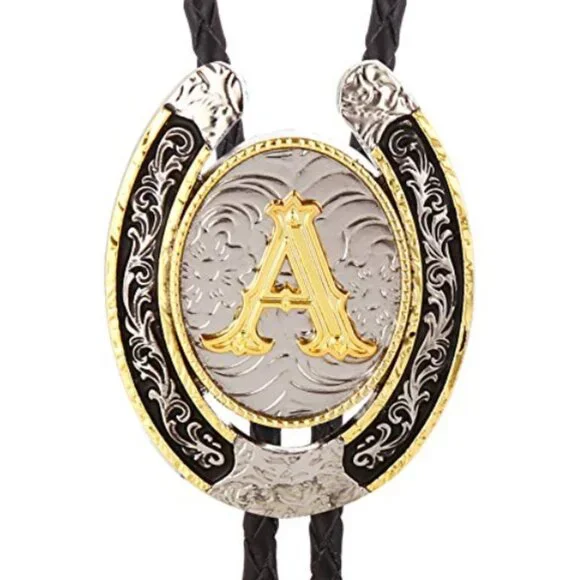 YOUR LETTER Vintage Bolo Western Tie