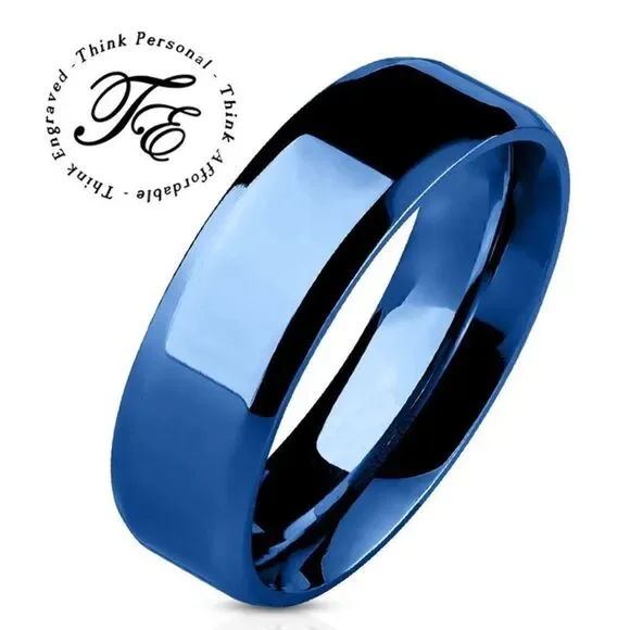 Women's Blue Promise Ring Band - Girls Blue Promise Ring – Promise Ring For Her