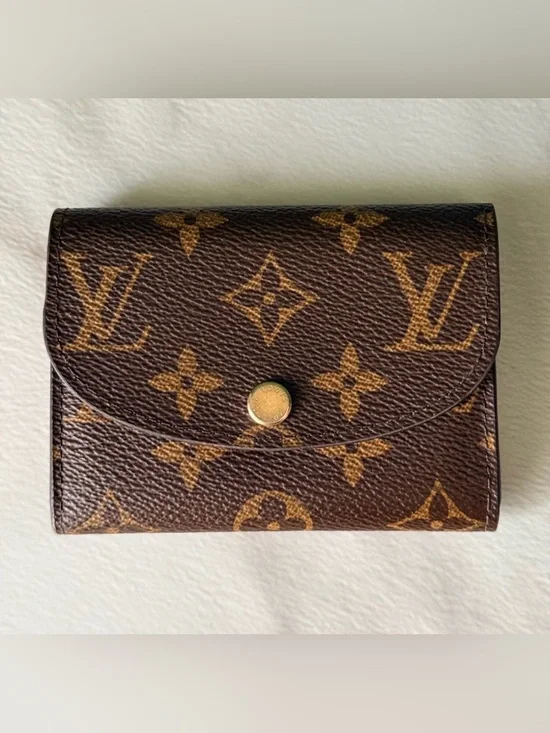 Louis Vuitton Brown Monogram Rosalie Compact Cardholder Wallet