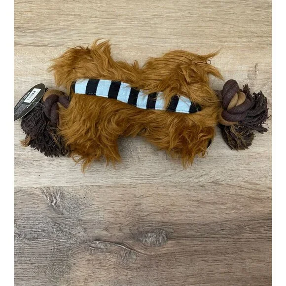 NWT Star Wars Chewbacca Plush & Rope Dog Toy