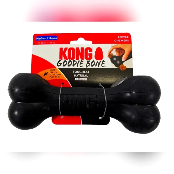Kong Extreme Goodie Bone for Medium Dogs (15-35lbs)‎ 10012 Rubber Chew Toy NEW