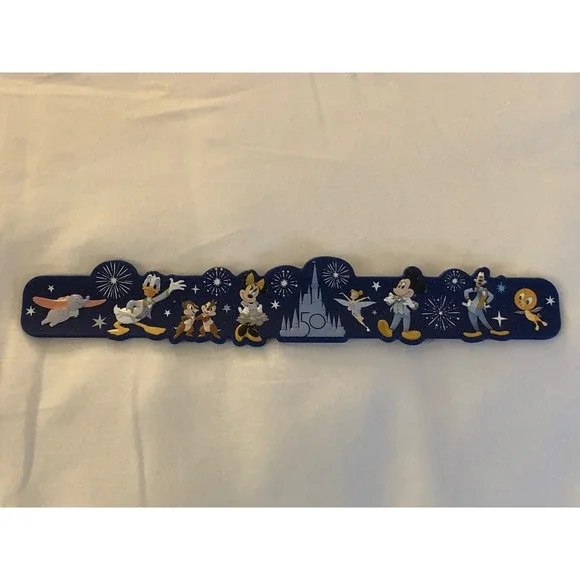 NEW 50th Anniversary Celebration Slap Bracelet‎ Mickey Walt Disney World Parks