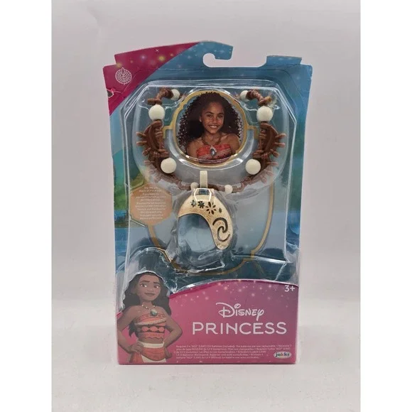 Jakks Disney Princess Moana Magical Seashell Necklace Toy - Lights Up
