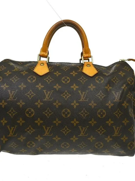 Best05 LOUIS VUITTON SPEEDY 35 HANDBAG PURSE MONOGRAM