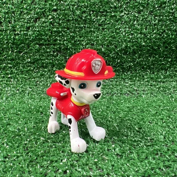 Paw Patrol Rescue Pups Marshal 2.5 Inch Figurine Dalmation Dog Fire Fighter‎
