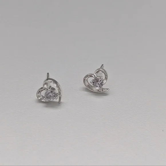 .925 Heart Earrings