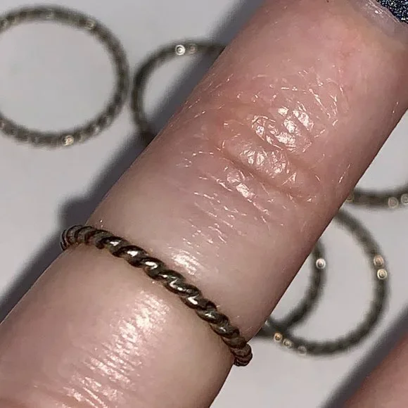 Sterling Silver Twisty Ring, Size 3