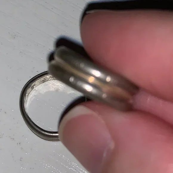 3/4 5mm Sterling Silver Double Band Style Ring