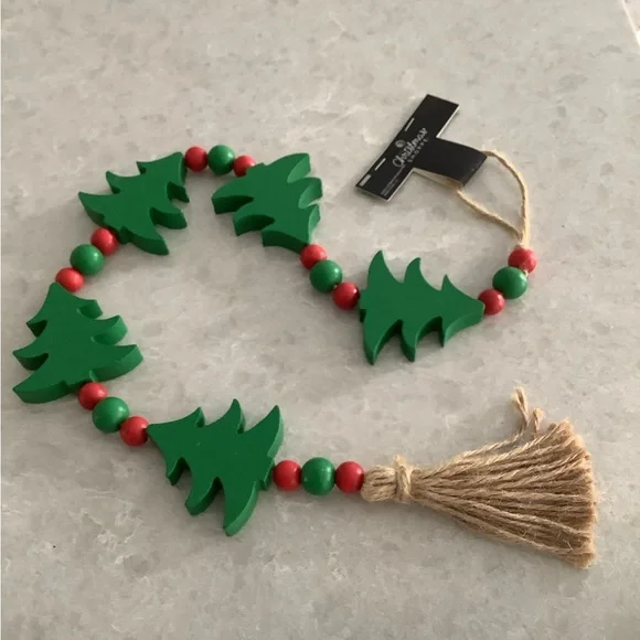 Wood Jute Garland Tree new