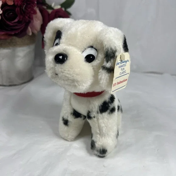 Vtg Walt Disney 101 Dalmations Patch Puppy Dog Sitting Plush 7