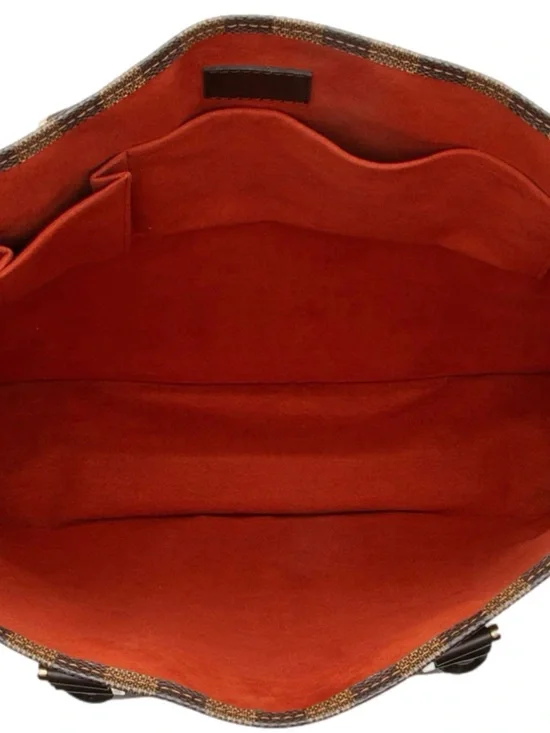 Authentic Louis Vuitton Sac Plat Damier Ebene Laptop Work Tote Bag