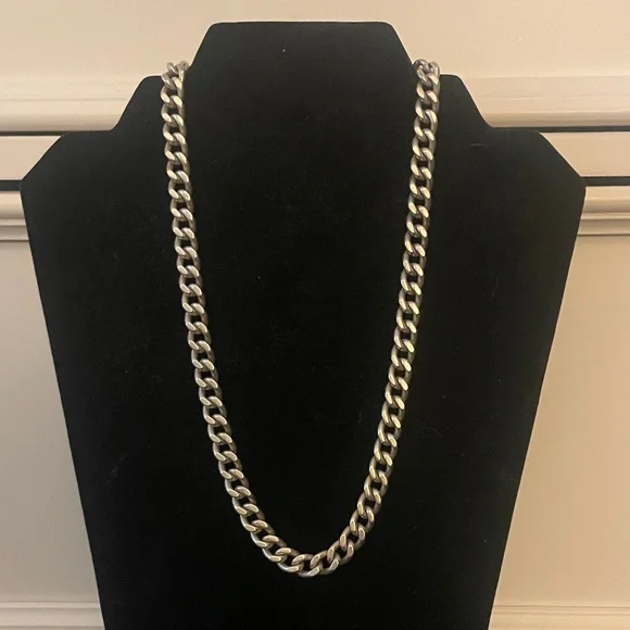 .999 Silver Curb Link Chain Necklace