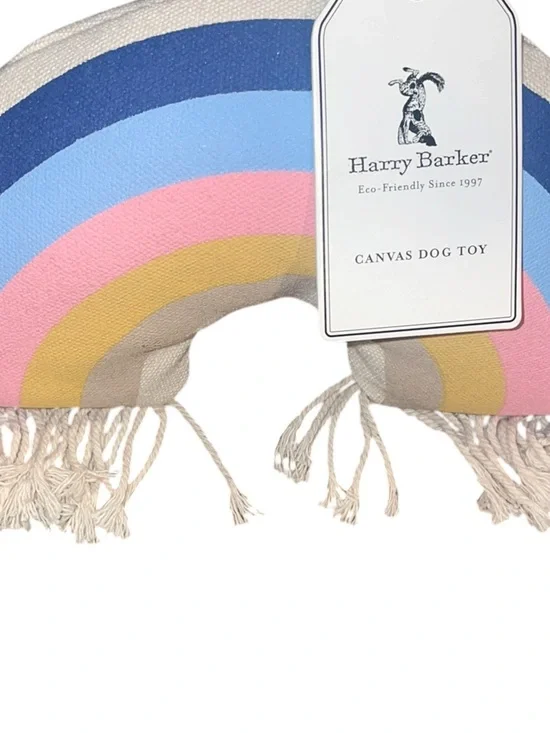 Harry Barker Rainbow Plush Dog Toy NWT