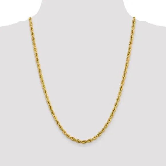14k Gold 24 inch Rope Chain