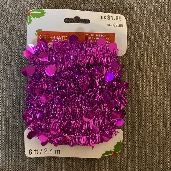 $1.00 WHEN BUNDLED! 💜Tinsel Ribbon💜