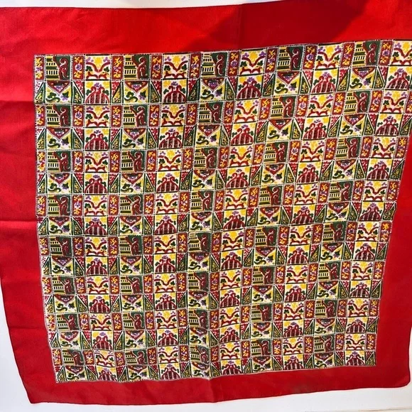 Silk Scarf Gemetric