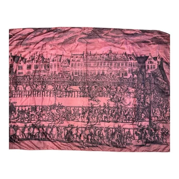 Rare Brooke Cadwallader Renaissance Silk Scarf