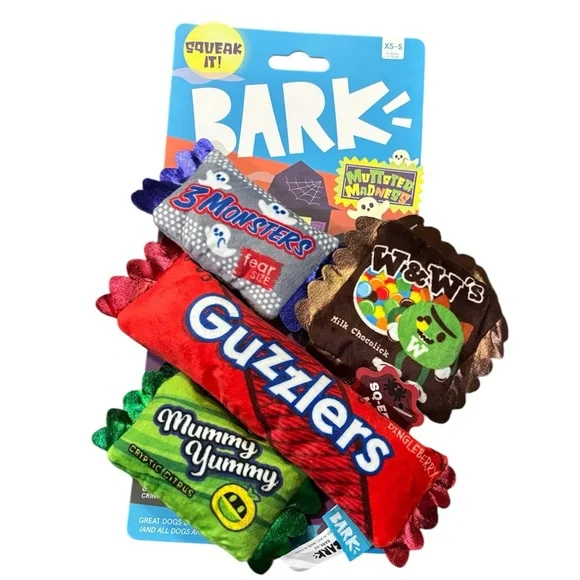 Bark Box Dog Toys Halloween Muttster Madness Candy Creeps, XS-S NEW‎