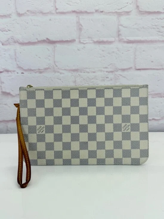 Authentic Louis Vuitton Damier Azur Neverfull Pochette