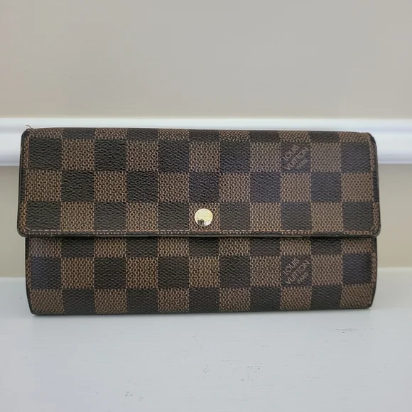 Louis Vuitton Damier Ebene Sarah Wallet..Authentic, Spain 2006..