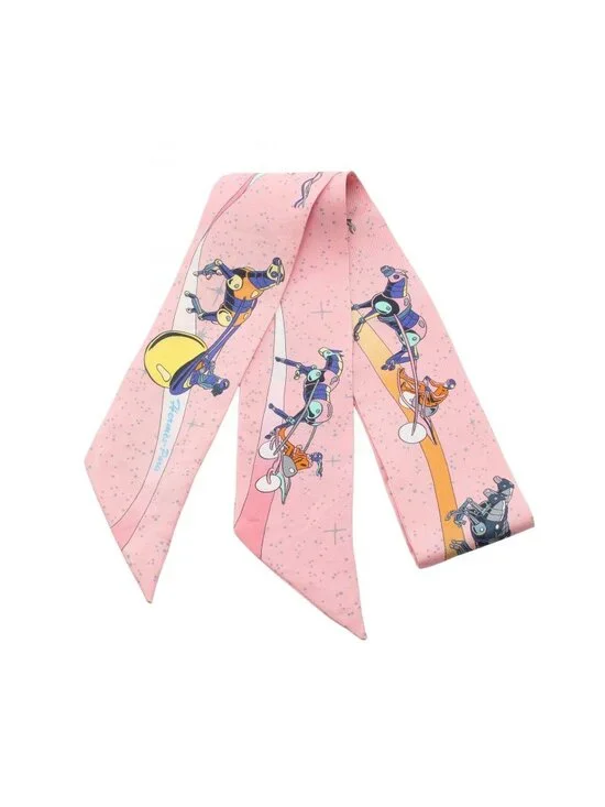 Hermes Scarf Twill Space Derby Silk