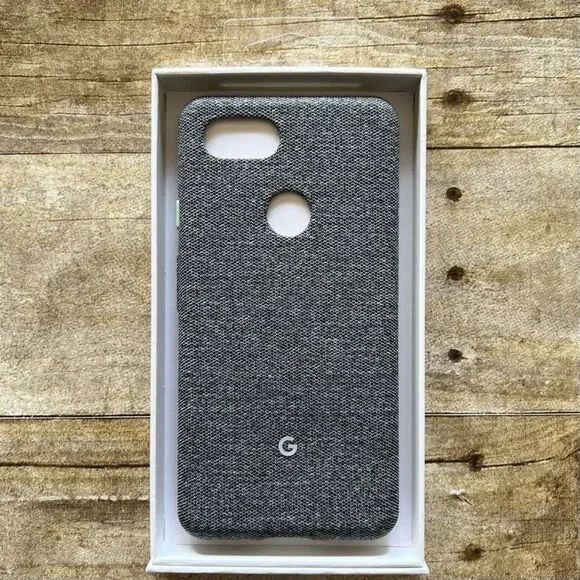 Google‎ Pixel 3 XL Fabric Case Carbon Gray GA00498 Official Protective Cover