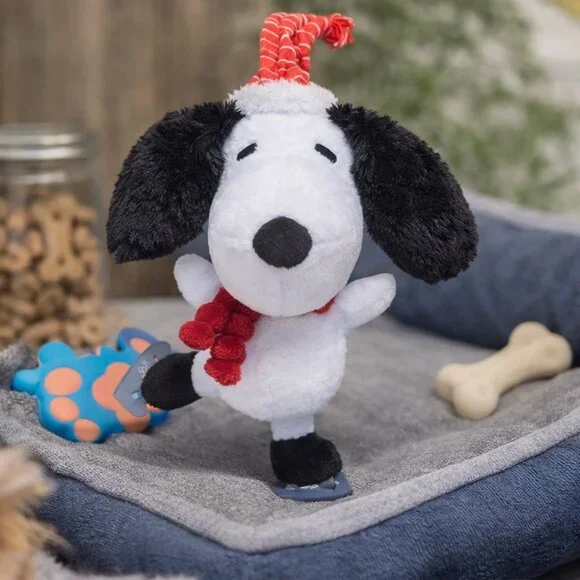 FREE w bundle of 2+ Snoopy Dog Toy Plush Peanuts Red Hat Rope NWOT