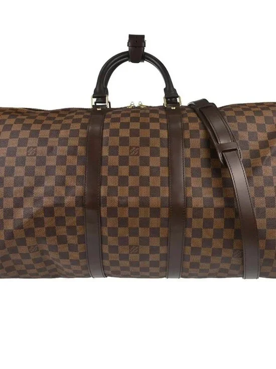 Louis Vuitton Damier Keepall Bandouliere 55 Duffle Bag
