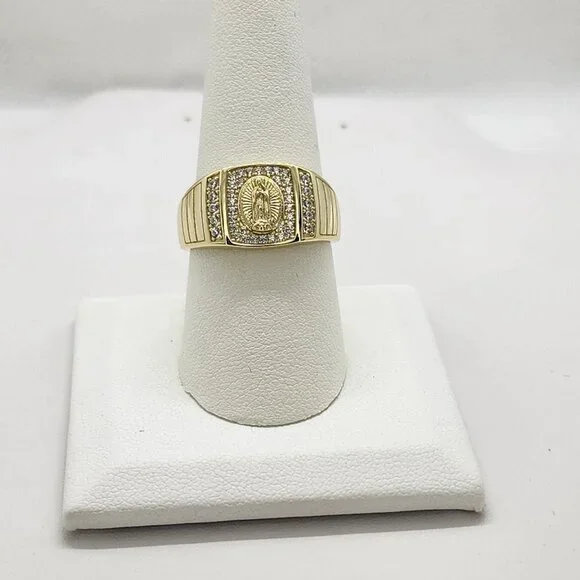 Brand New Sterling Silver 925 Virgen De Guadalupe Ring