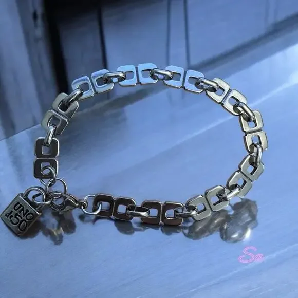 Stainless steel Bracelet for Men Women 7-8” unique chain will not fade